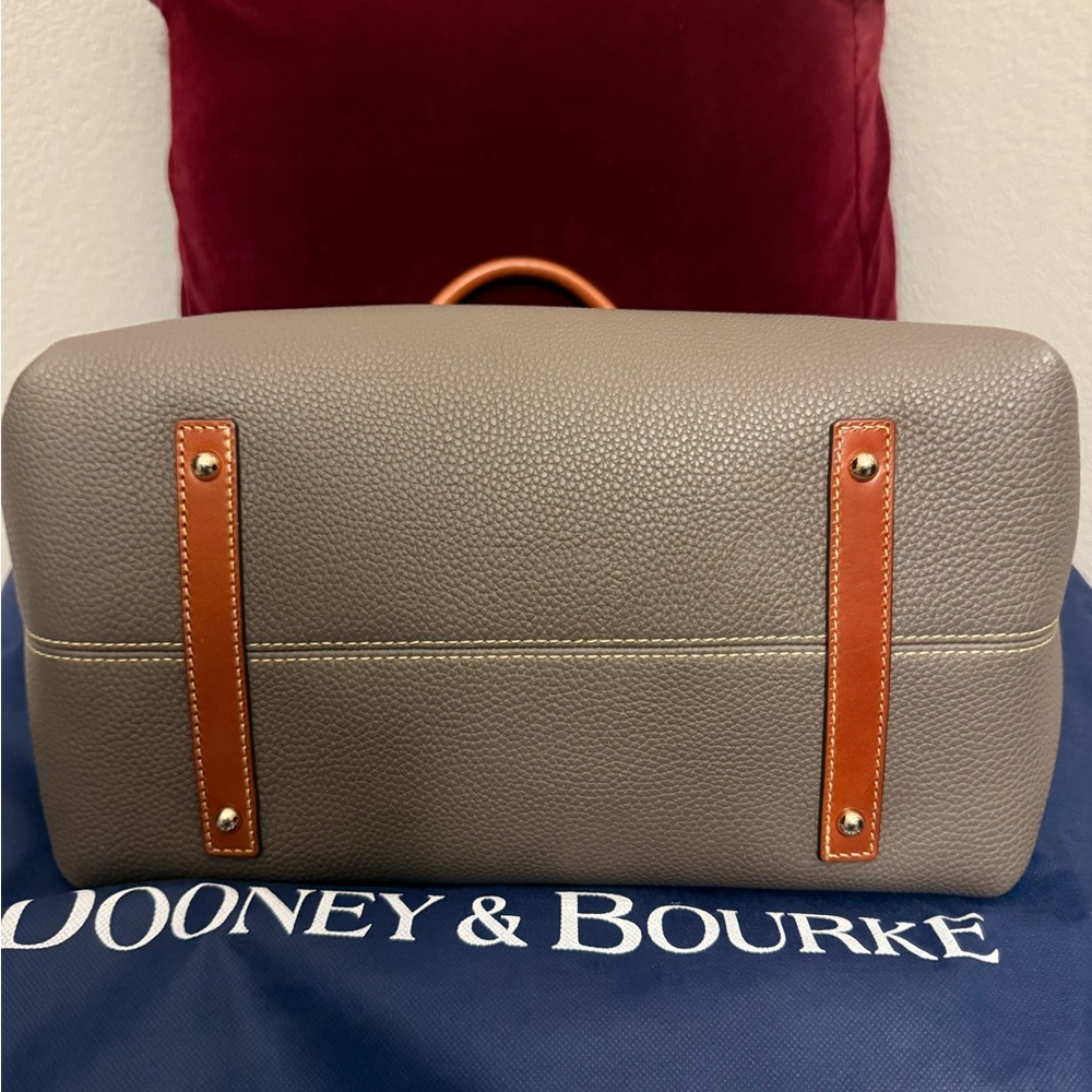 Dooney & Bourke Gray and Brown Satchel - Picture 5 of 16